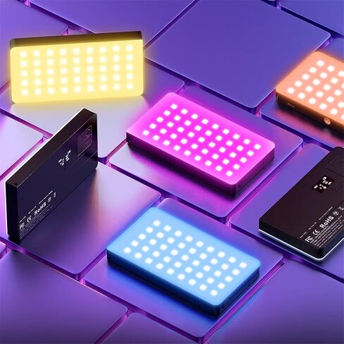RGB LED Video Panel Light 7 inch Pocket Fill Dimmable 2500-9000K 4000mAh Photography for Live Streaming in Kuwait
