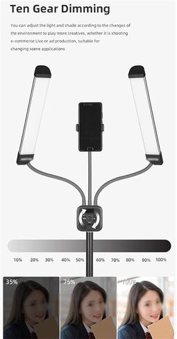 3000K-6000K 40W arm Filled LED Light Long with LCD Screen for Live Broadcast in a Photo Studio in Kuwait