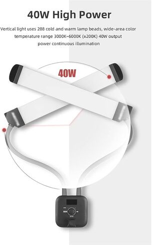 3000K-6000K 40W arm Filled LED Light Long with LCD Screen for Live Broadcast in a Photo Studio in Kuwait
