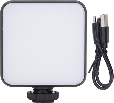 Portable LED Video Light 2500-9000K Compact Photography Lighting for Vlogging and Live Streaming with 3 Brackets in Saudi Arabia