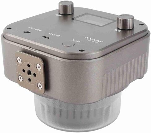 100W COB LED Video Light Adjustable 3000K-6500K for Professional Photography and Vlogs, Portable Lighting, ABS Material in Saudi Arabia
