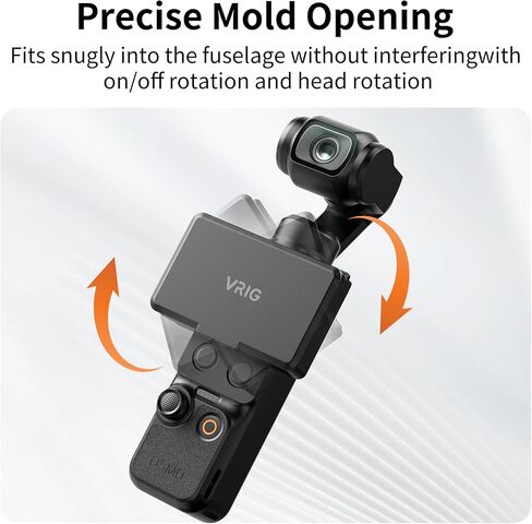 VRIG Foldable Screen Cover Sun Hood for DJI Osmo Pocket 3/4 Accessories | Portable Anti-Glare Protector for Outdoor Shooting, Gimbal Screen Protective Sunshade Cover for Pocket 3 Accessories in Kuwait