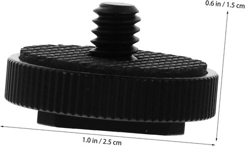 Ipetboom 3 Pcs 1/4 Inch Tripod Screw Flash Hot Shoe Mount Adapter for DSLR Camera Rig, Single-Layer Metal Cold Shoe Bracket Compatible with LED Light and Monitor Accessories for Photography in Kuwait