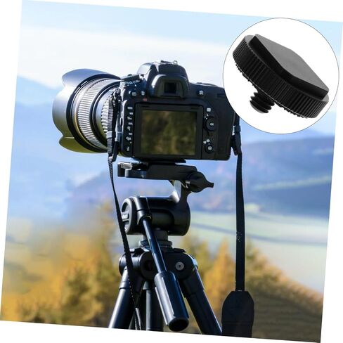 Ipetboom 3 Pcs 1/4 Inch Tripod Screw Flash Hot Shoe Mount Adapter for DSLR Camera Rig, Single-Layer Metal Cold Shoe Bracket Compatible with LED Light and Monitor Accessories for Photography in Kuwait