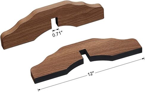 unipaws Support Feet for Extra Wide 6 Panel Pet Gate, Dog Gate | Set of 2, Design for 0.71 inches Thickness Panel , Walnut in Saudi Arabia