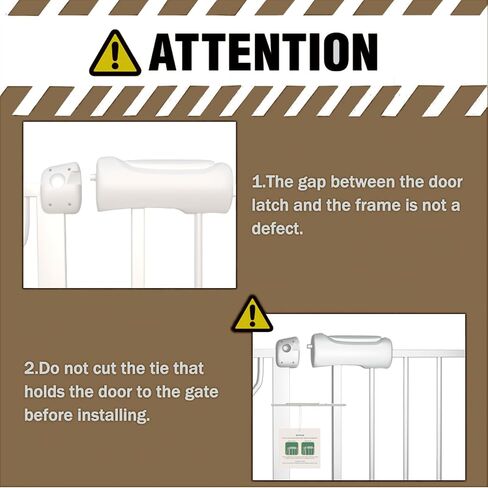 ALLAIBB Extra Wide Baby Gate Pressure Mount with Auto-Close, White Metal Safety Gate for Stairs & Doorways - Child Proof, Pet Barrier for Hallways, Kitchen, Living Room for 57.48-62.02 inch in Saudi Arabia