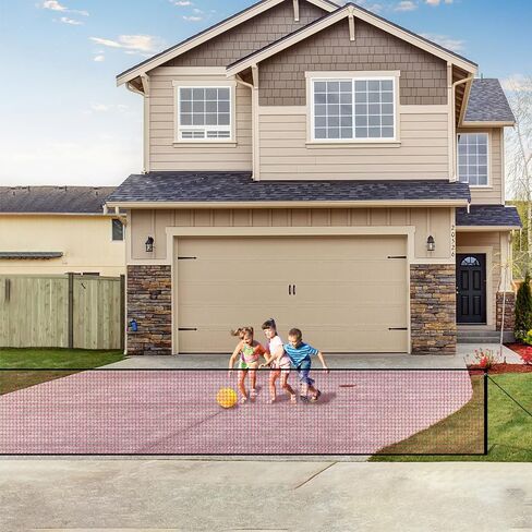 Driveway Net for Kids Safety, Driveway Gate to Help Stop Basketballs | Creates an extra boundary for driveway play; helps keep balls and toys out of the street. in Saudi Arabia