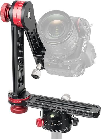 CAVIX Professional 720°Gimbal Head Panoramic VR Tripod Head - 15kg/33lbs Load Capacity, 3-Way Head with Quick Release Plate for DSLR/Mirrorless Camera, Tripod, Ball Head, Panorama Photography PH-720A in Saudi Arabia