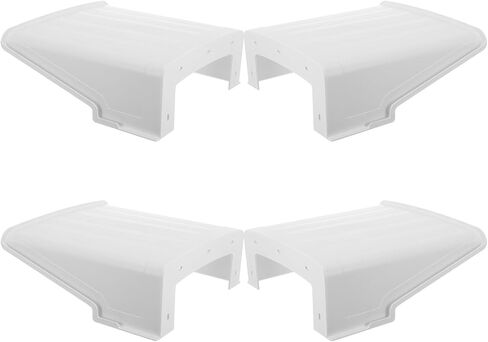 Generic 4pcs Weatherproof Security Camera Cover with Sunshade Protection, Stable Plastic Construction, White Outdoor Protective Housing Shield for CCTV System and Street Surveillance in Kuwait