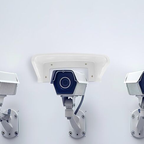 3pcs Weatherproof Security Camera Cover for Outdoor Dome and Bullet Cameras, Plastic Rain Shield Lens Maintenance and Effortless Installation, for Home Security in Saudi Arabia