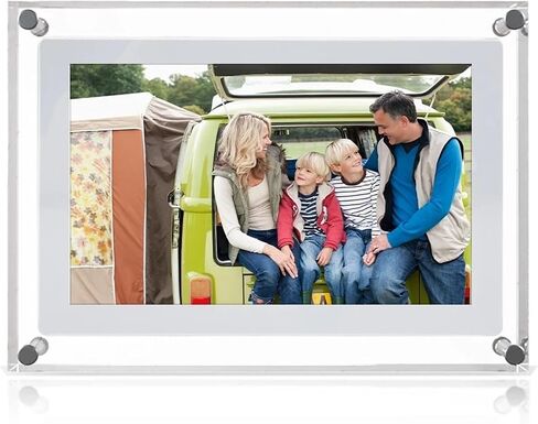 2G Memory 7inch Acrylic Digital Photo Frame IPS Screen Battery in NFT Display Electronic Video Picture Frame Clearer in Kuwait