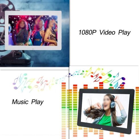 Digital Photo Frame, High Resolution IPS Display, Music/Video Player, Auto Rotate, USB/Sd Card Support in Kuwait