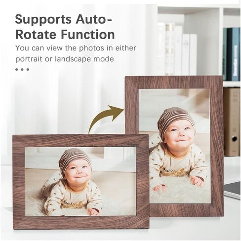 WiFi Digital Photo Frame 10.1Inch IPS Screen Touch Control 16GB Share Photos Via APP Backside Stand for Friends Family Clearer in Kuwait