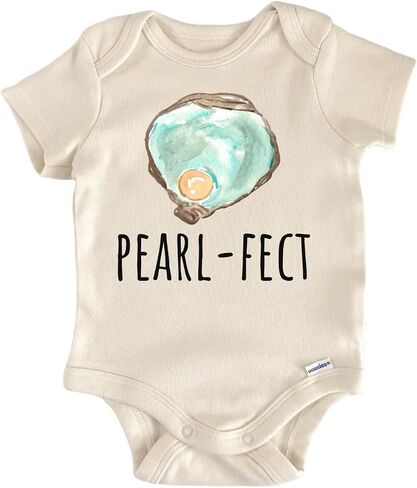 Pearl Perfect Oyster Seafood Baby Gift Baby Bodysuit in Saudi Arabia