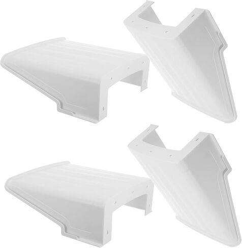 4pcs Outdoor Camera Rain Covers for Security Cameras White Plastic Weatherproof Protective Shield with Dustproof and Stable Material Construction and Campus Security in Kuwait