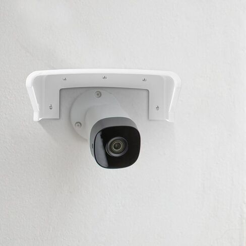 4pcs Outdoor Camera Rain Covers for Security Cameras White Plastic Weatherproof Protective Shield with Dustproof and Stable Material Construction and Campus Security in Kuwait