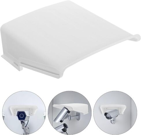 4pcs Outdoor Camera Rain Covers for Security Cameras White Plastic Weatherproof Protective Shield with Dustproof and Stable Material Construction and Campus Security in Kuwait