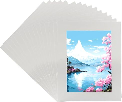 Picture Mats, 6.5x8.5, 15 Pack, Black | Designed for 4.5x6.5 Pictures, Photo Frames, Enhanced Fit and Protection, Professional Display in Saudi Arabia
