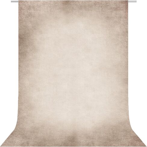 Beige Photography Backdrops for Photoshoot, Abstract Fabric 6x9ft | Vintage Studio Photo Backgrounds, Non Reflective, Easy to Use, for Portrait, Headshot, Product in Saudi Arabia