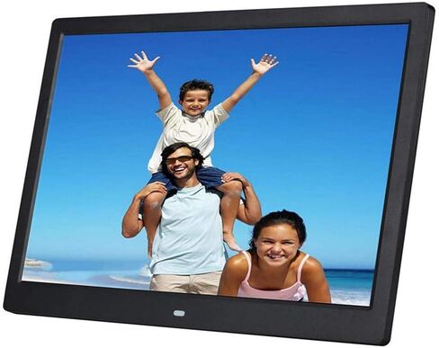 15 Inch Digital Photo Frame, Digital Picture Frame High Resolution LCD 1280 * 800 IPS Picture Video Frame Calendar, Alarm Clock, Supports Multiple File Formats and External USB and SD Card in Saudi Arabia