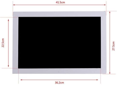 17-Inch Digital Photo Frame, Full HD 1080P Wall-Mounted Display with HDMI, USB, SD Support, Music & Video Playback in Saudi Arabia