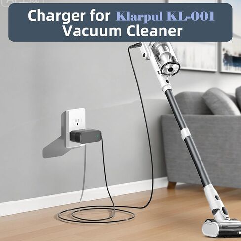 36V Charger for Klarpul KL-001 29.6V Cordless Vacuum Cleaner, Replacement Charger with 5.9FT Cord for 29.6V Cordless Stick Vacuum Cleaner Adapter in Saudi Arabia