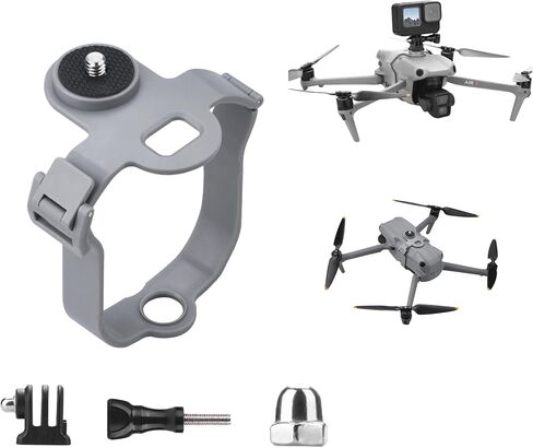 Air 3S Quadcopter Top Camera Mounts for DJI Air 3S AIR 3 Accessories | Air 3S Drone Extension Adapter Mount Compatible with Go Pro , for Insta360 / DJI Action Cameras/Vlog Lgiht Extension Bracket in Saudi Arabia