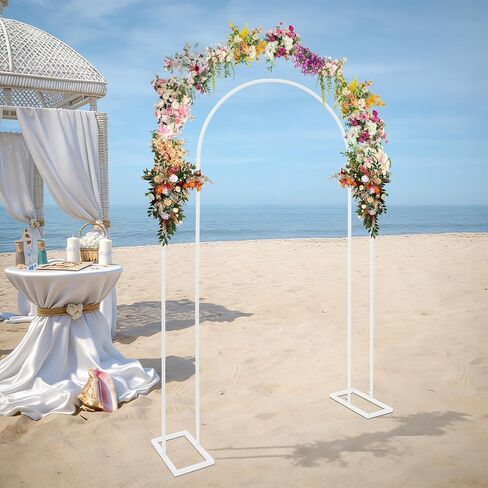 Wedding Arch Backdrop Stand Metal Arch Freestanding for Ceremony Party Decoration 130x40x220cm in Saudi Arabia