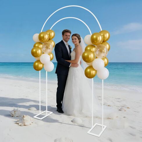 Wedding Arch Backdrop Stand Metal Arch Freestanding for Ceremony Party Decoration 130x40x220cm in Saudi Arabia