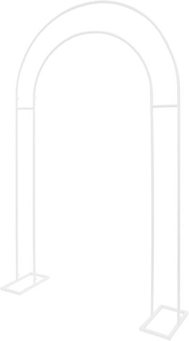 7.2FT Arch Backdrop Stand Gold Wedding Party | 7.2FT metal arch backdrop stand, gold spray-painted iron, stable base, detachable, for weddings, parties, showers in Saudi Arabia