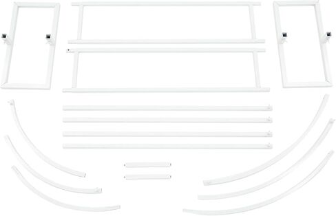 Arch Backdrop Stand Metal U Shaped Wedding Arch for Party Decoration | Iron With Spray Paint, Corrosion-Resistant, Stable Base, Wing Screw Connection, Detachable, 17.6Lbs Capacity, for Party/Baby in Saudi Arabia