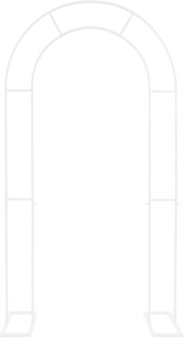 Arch Backdrop Stand Metal U Shaped Wedding Arch for Party Decoration | Iron With Spray Paint, Corrosion-Resistant, Stable Base, Wing Screw Connection, Detachable, 17.6Lbs Capacity, for Party/Baby in Saudi Arabia