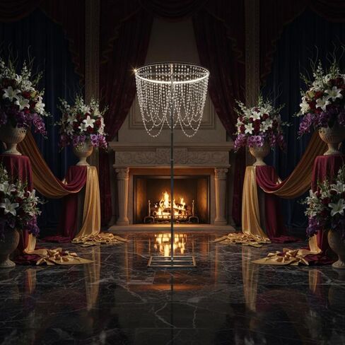 AsrMyjcx Adjustable Support Photography Backdrop Hoop Stand Galvanized Iron Telescopic Frame Aisle Marker with Stable Structure Suitable for Weddings Parties , White , 80CM in Saudi Arabia
