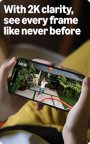 Blink Outdoor 2K+ and Mini 2K+ (newest model) — Wireless and plug-in 2K resolution smart security cameras, Sync Module Core included — 2 Cameras (White) in Saudi Arabia