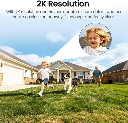 Ediloca 2K Window Camera for Home Security, 2.4GHz&5GHz WiFi Indoor Camera with Full Color Night Vision, AI Human Detection, 24/7 Recording, Easy Installation, RTSP/ONVIF Supported in Saudi Arabia