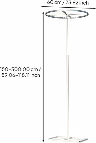 AsrMyjcx Adjustable Support Photography Backdrop Hoop Stand Galvanized Iron Telescopic Frame Aisle Marker with Stable Structure Suitable for Weddings Parties , Natural , 60CM in Saudi Arabia