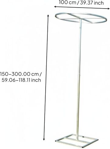 AsrMyjcx Adjustable Support Photography Backdrop Hoop Stand Galvanized Iron Telescopic Frame Aisle Marker with Stable Structure Suitable for Weddings Parties , Natural , 100CM in Saudi Arabia