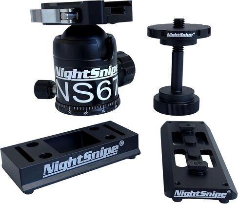 BOG DeathGrip Ball Head Conversion Kit | Ball Head Adapter + Arca-Swiss Saddle Mount + Arca-Swiss M LOK Mount + NS67 Ball Head | for use with BOG DeathGrip Tripod in Saudi Arabia