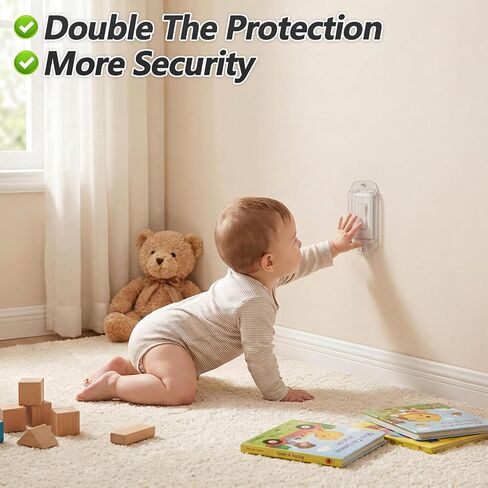 4 Pack Light Switch Cover Guard Child Proof Light Switch Cover | Wall Switches Protector Case Safety Covers for Rocker Protects Lights or Switches from Being Accidentally Turned ON or Off in Saudi Arabia