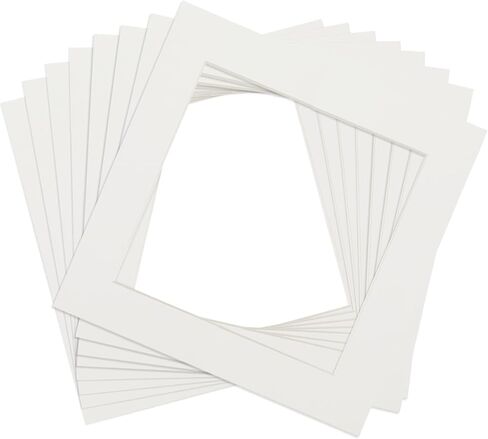 8pcs 8x8 Picture Mats, Photo Mats for 5.5x5.5 Inch Image Photo Frames Inside Acid Free for Photo Frame/Posters Prints/Paintings - 1.5mm Thickness/Cream-Colored in Saudi Arabia
