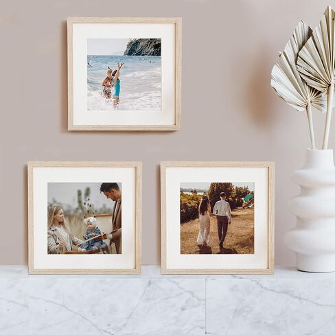 8pcs 8x8 Picture Mats, Photo Mats for 5.5x5.5 Inch Image Photo Frames Inside Acid Free for Photo Frame/Posters Prints/Paintings - 1.5mm Thickness/Cream-Colored in Saudi Arabia