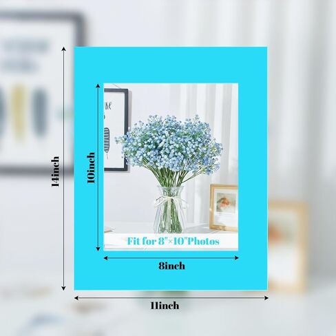 60 Pack Picture Frame Mats, Mixed Colors 11x14 Picture Mats for 8 x10 Photos, Core Bevel Cut Pictures Frames Matting for Photo, Watercolor, Artworks, Prints in Saudi Arabia