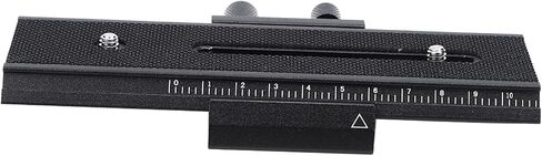 2 Way Macro Focusing Rail Slider, Camera Rail Slider for Close Up, Precision Dual Direction Adjustment with 1/4" Mounting Screw, Alloy Macro Focus Slider for in Saudi Arabia