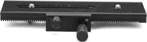 2 Way Macro Focusing Rail Slider, Camera Rail Slider for Close Up, Precision Dual Direction Adjustment with 1/4" Mounting Screw, Alloy Macro Focus Slider for in Saudi Arabia