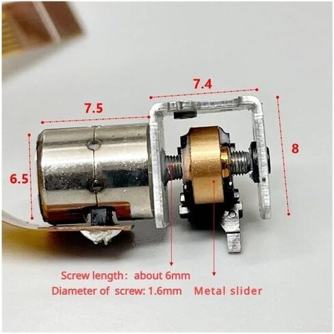 Precious 6.5mm Stepper Electronic Starter DC 5V 2-Phase 4-Wire Screw Slide Stepping Electronic Starter for Camera Lens Adjustment in Kuwait