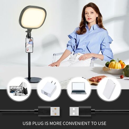 LED Circular Live Broadcast Fill Light Selfie Photography Soft Square Full Screen in Kuwait