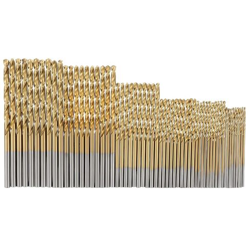 60pcs Fully Ground Micro Bits, Titanium Twist Drill Bit Set | for Metal and Wood, High Speed Steel Titanium Drill Bit Kit Set, Mini Twist Bits Sets for Plastic, Aluminum Alloy,Steels in Saudi Arabia