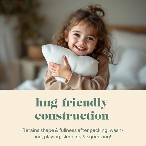 ComfyDown Toddler Pillow, 800 Fill Power Goose Down Fill, 300 Thread Count 100% Cotton Cover - Made in USA 18 Months to 6 Years (12" X 16") in Kuwait
