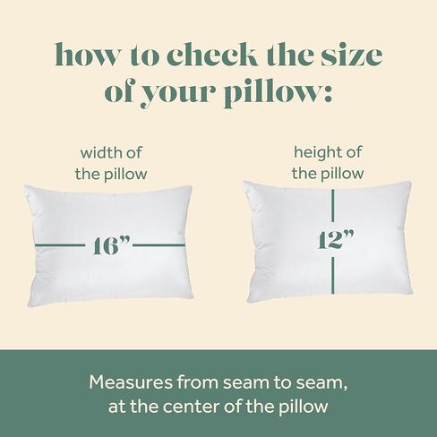 ComfyDown Toddler Pillow, 800 Fill Power Goose Down Fill, 300 Thread Count 100% Cotton Cover - Made in USA 18 Months to 6 Years (12" X 16") in Kuwait