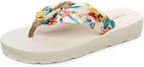 Bohemian Flowers Flipflops Sandals For Womens Comfy Flat Low Heels Slip On Fashion Dressy Summer Beach Thong Sandal in Saudi Arabia